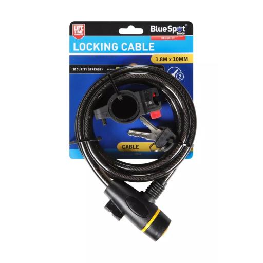 10mm X 1.8m Locking Cable