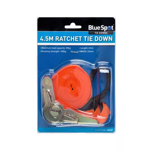 Ratchet Tie Down (25mm x 4.5m/15ft)