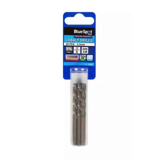 10 PCE Cobalt Drills (3.5mm)
