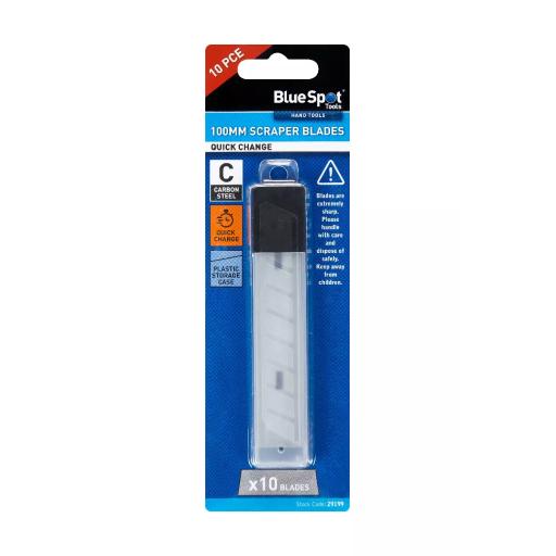 10 PCE Quick Change Scraper Blades (100mm)