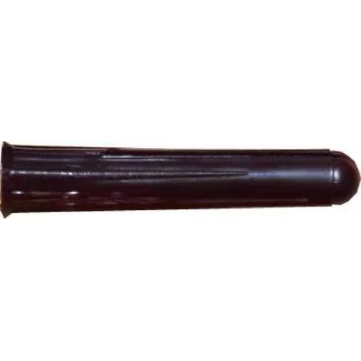 Brown Plastic Masonry Wall Plugs (7/39mm) (Pack of 100)