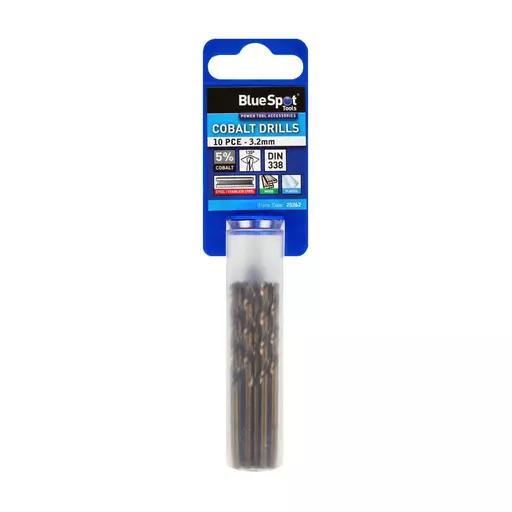 10 PCE Cobalt Drills (3.2mm)