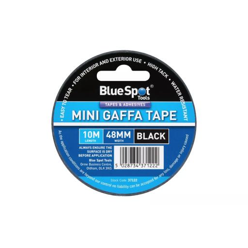 48mm x 10M Mini Black Gaffa Tape