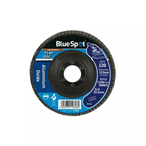 115mm (4.5") 120 Grit Aluminium Oxide Flap Disc