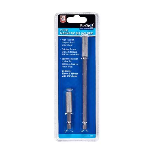 2 PCE 1/4" Magnetic Bit Adaptor Set