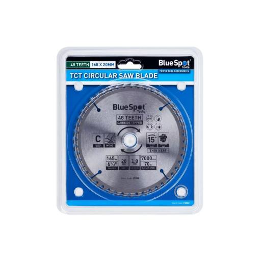 165mm x 20mm TCT Circular Saw Blade (48 Teeth)
