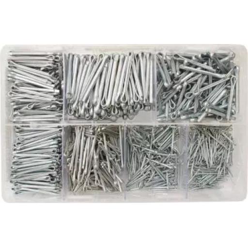 Assorted Split Pins 1/16-5/32 BZP (1000 Pieces )