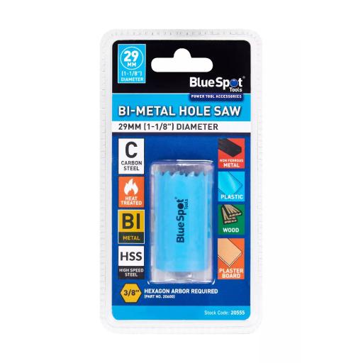 29mm (1 1/8") Bi-Metal Hole Saw