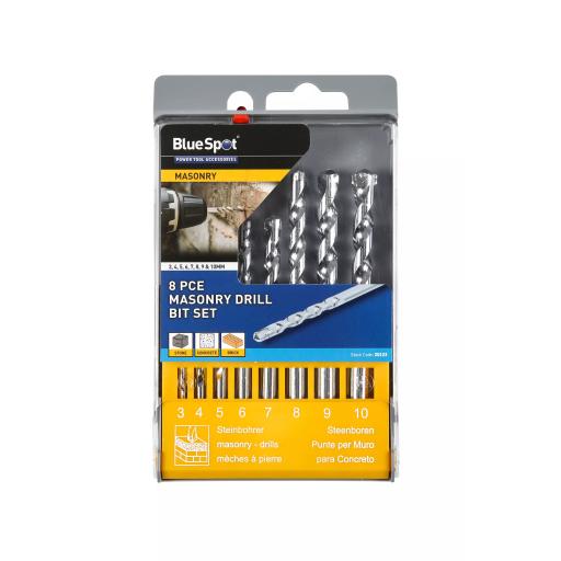 8 PCE Masonry Drill Bit Set (3-10mm)