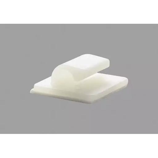 White / Natural Self-adhesive Nylon Cable Clips ( Pack of 100 )