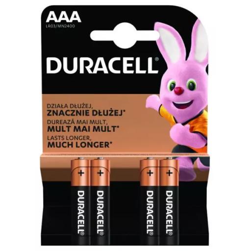 Card of Duracell AAA - 4 Pack
