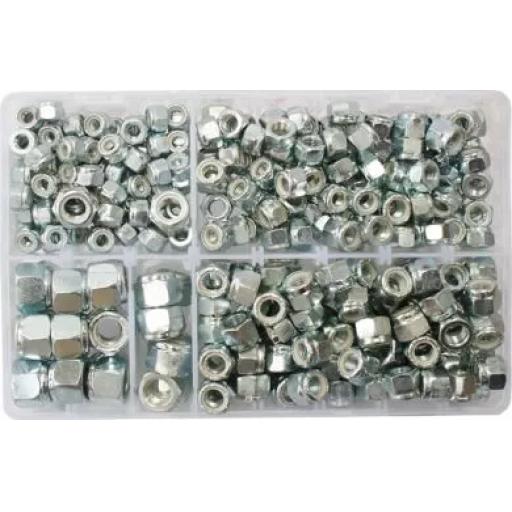 Assorted Nylon Insert Nuts (UNF) (325 Pieces)