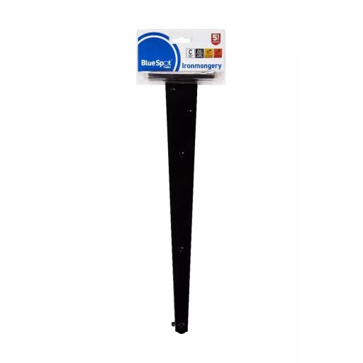 Ironmongery 450mm Black Powder Coated Tee Hinge