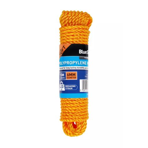 15m x 6mm (50ft) Poly Rope
