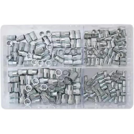 Assorted Nutserts 4mm-8mm (200 pieces )