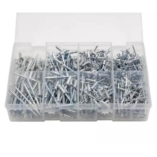 Assorted Multi-grip Rivets (500 Pieces)