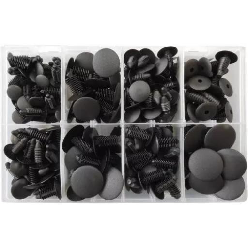 Assorted Fir Tree Clips Black (200 Pieces)