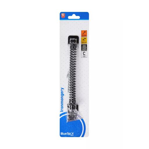 Ironmongery 204mm Black Powder Coated Gate Spring