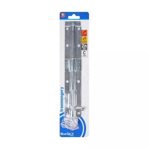 Ironmongery 250mm Zinc Plated Tower Bolt