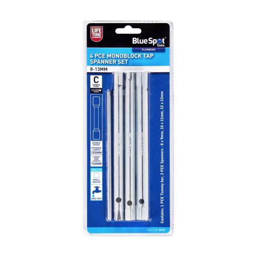 4 PCE Monoblock Tap Spanner Set (8-13mm)