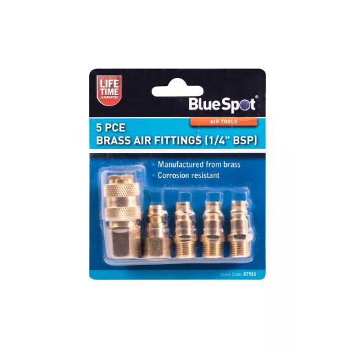 5 PCE Brass Air Fittings (BSP)