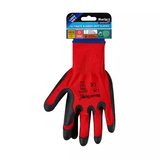 Ultimate Rubber Grip Gloves (Large)