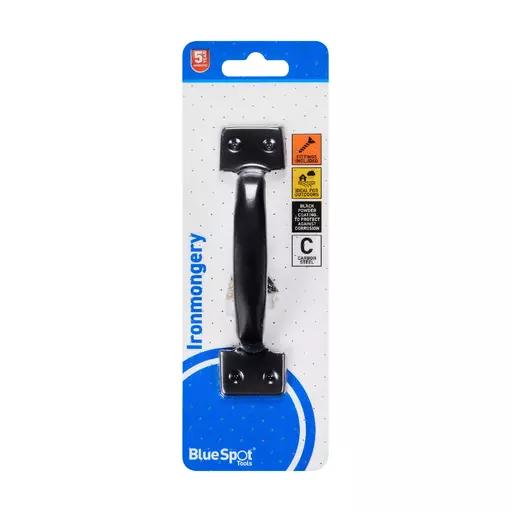 Ironmongery 152mm Black Powder Coated Pull Handle