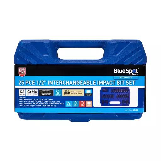 25 PCE 1/2" Interchangeable Impact Bit Set (H6-H19) (T30-T70) (M6-M18)