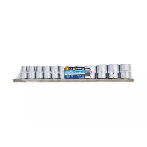 12 PCE 3/8" Metric Shallow Sockets (8-19mm)