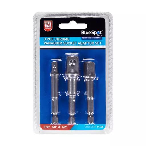 3 PCE Socket Adaptor Set (1/4", 3/8" & 1/2")