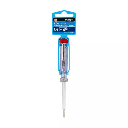 Mains Tester Screwdriver 3 x 55MM