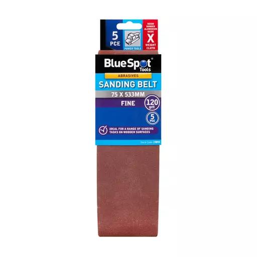5 PCE 75 x 533mm Sanding Belt 120 Grit