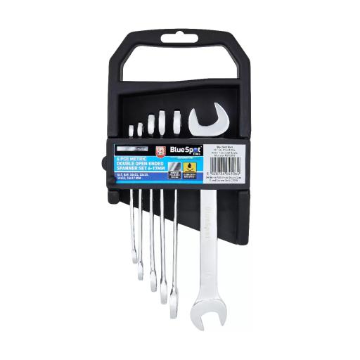 6 PCE Metric Double Open Ended Spanner Set (6-17MM)