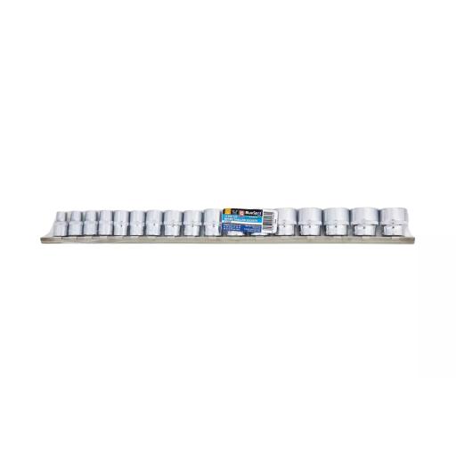 17 PCE 3/8" Metric Shallow Sockets (8-24mm)