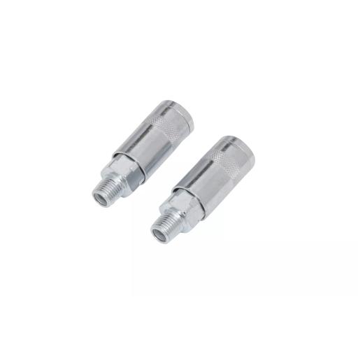 2 PCE 1/4" BSP Male Air Couplings