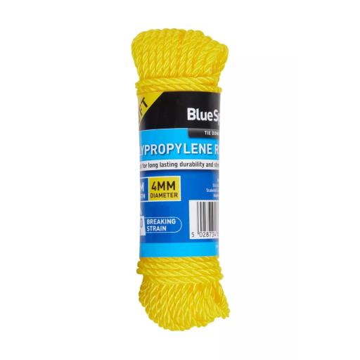 15M x 4mm (50FT) Polypropylene Rope
