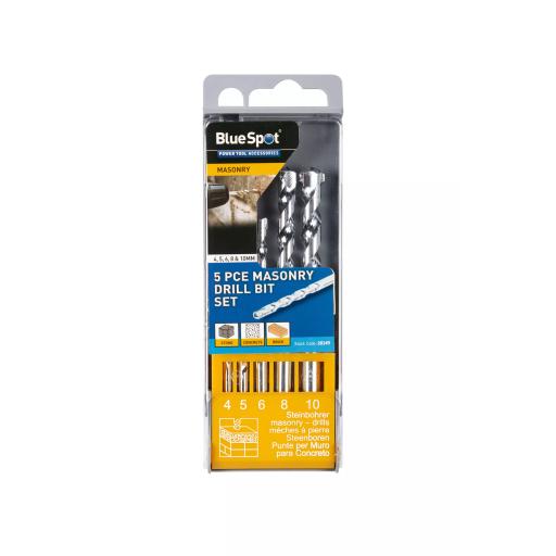 5 PCE Masonry Drill Bit Set (4-10mm)