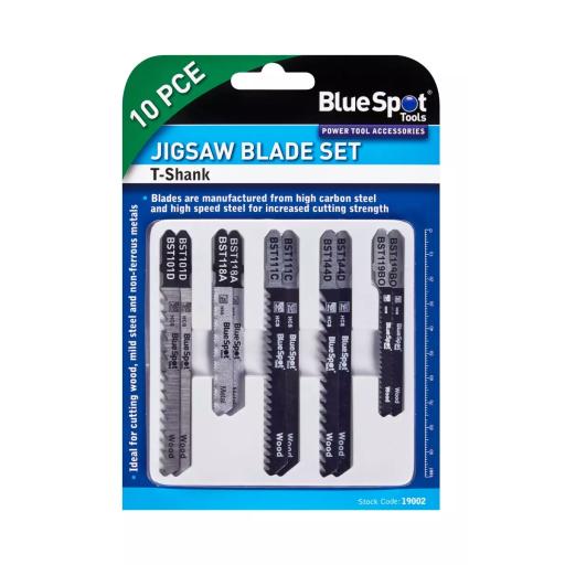 10 PCE Jigsaw Blade Set (T-Shank)