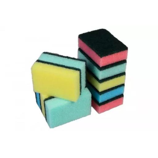 Pack of Sponge Scourers (Pack 10)