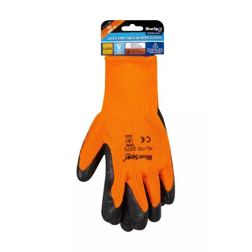 Latex Grip Thick Winter Gloves (X-Large)
