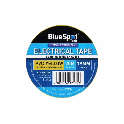 20M Yellow PVC Electrical Tape