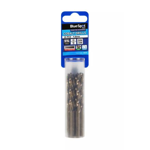 10 PCE Cobalt Drills (4.8mm)