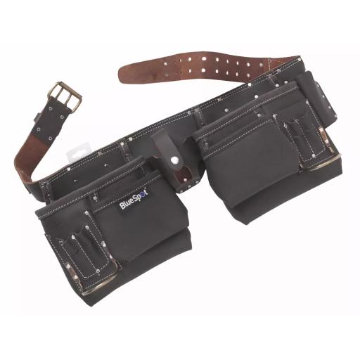 Deluxe Oil Tanned Leather Double Tool Belt