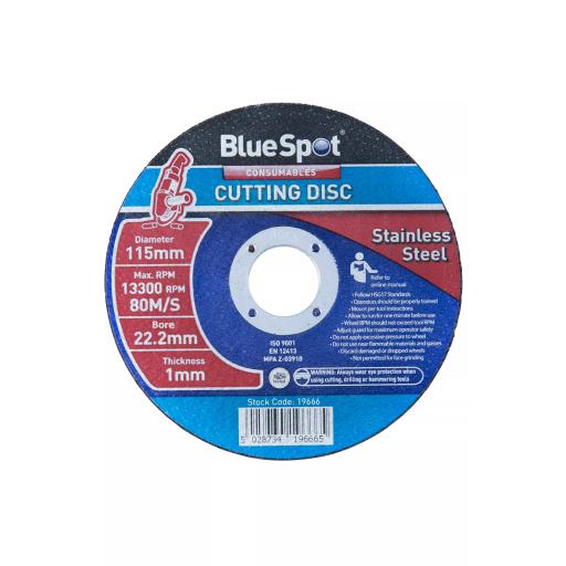 115mm (4.5") Stainless Steel Cutting Disc