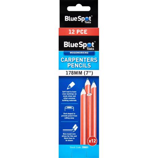 12 Pack Carpenters Pencils