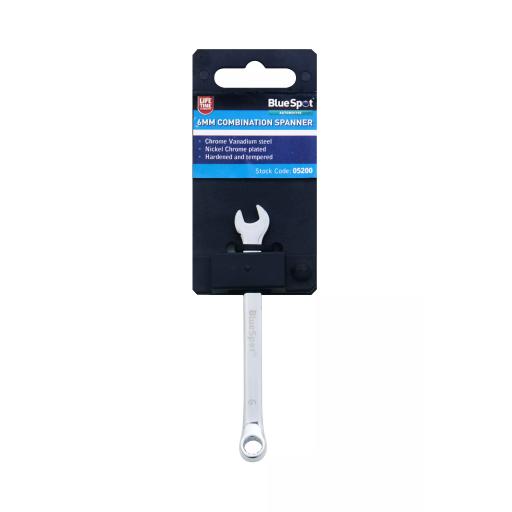 6mm Fully Polished Chrome Vanadium Spanner