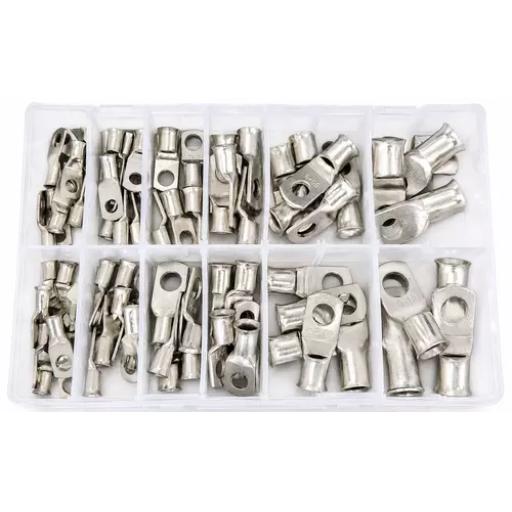 Assorted Copper TubeTerminals 10-70mm² (78 Pieces)