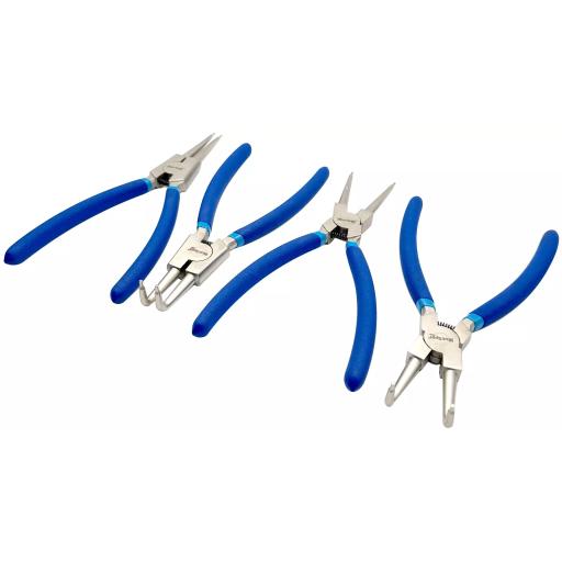 4 PCE 225mm (9") Circlip Plier Set