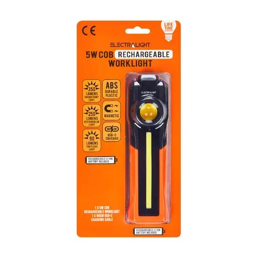 Electralight 350 Lumen COB Rechargeable Work Light