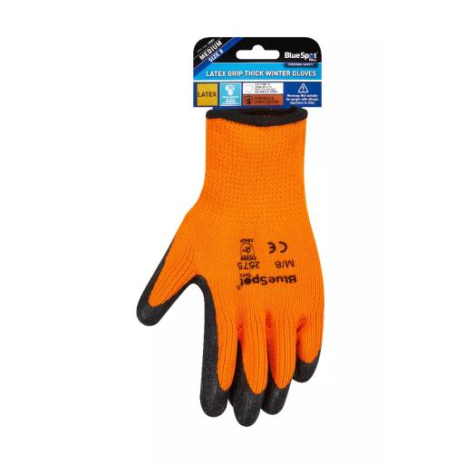 Latex Grip Thick Winter Gloves (Medium)